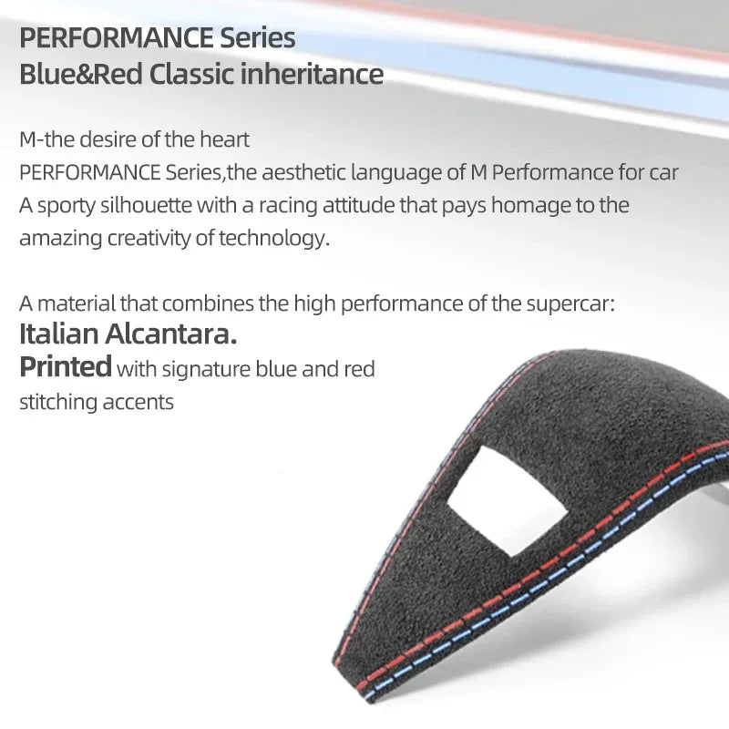 Garniture de couvercle de changement de vitesse en daim