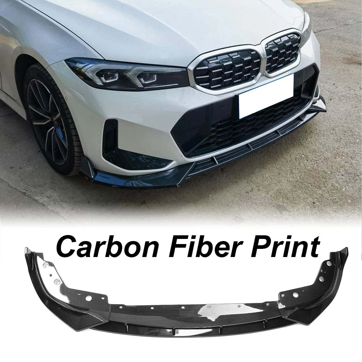 Lame avant en fibre de carbone pour bmw