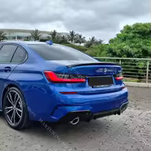 Becquet arrière en effet fibre de carbone pour bmw