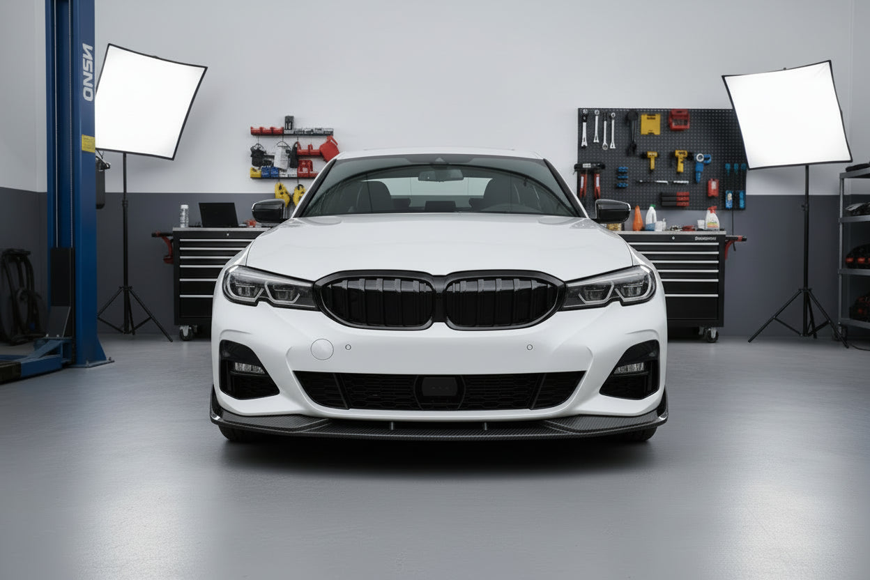 Lame avant en fibre de carbone pour bmw