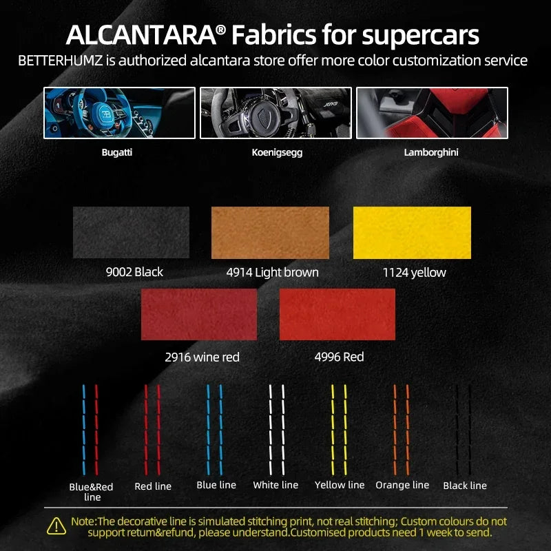 Garniture de couvercle de changement de vitesse en daim