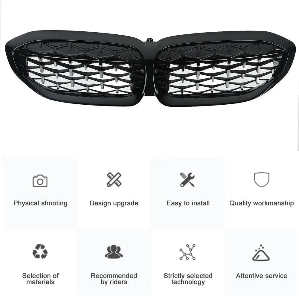 Calandre avant style diamant pour bmw