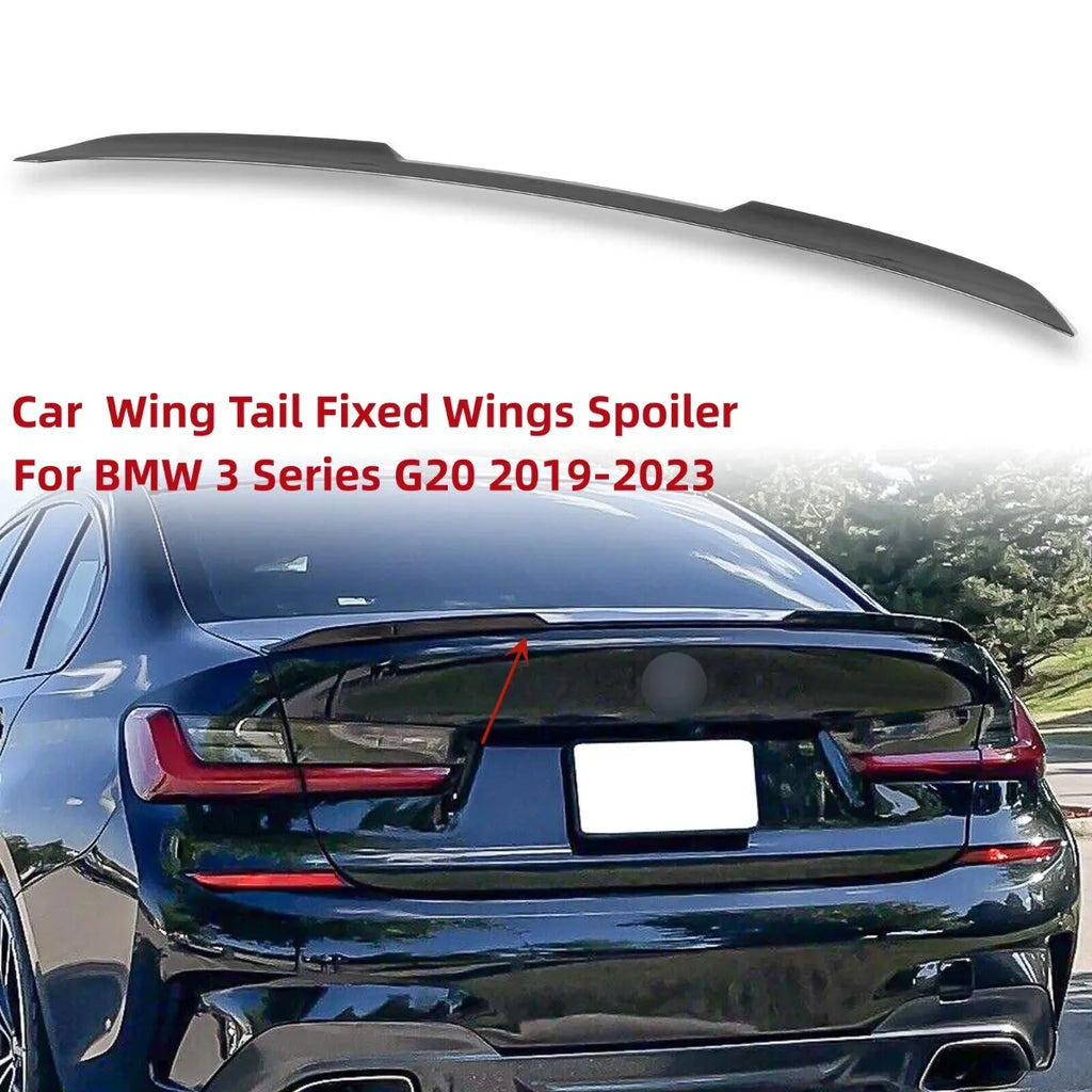 Becquet arrière en effet fibre de carbone pour bmw