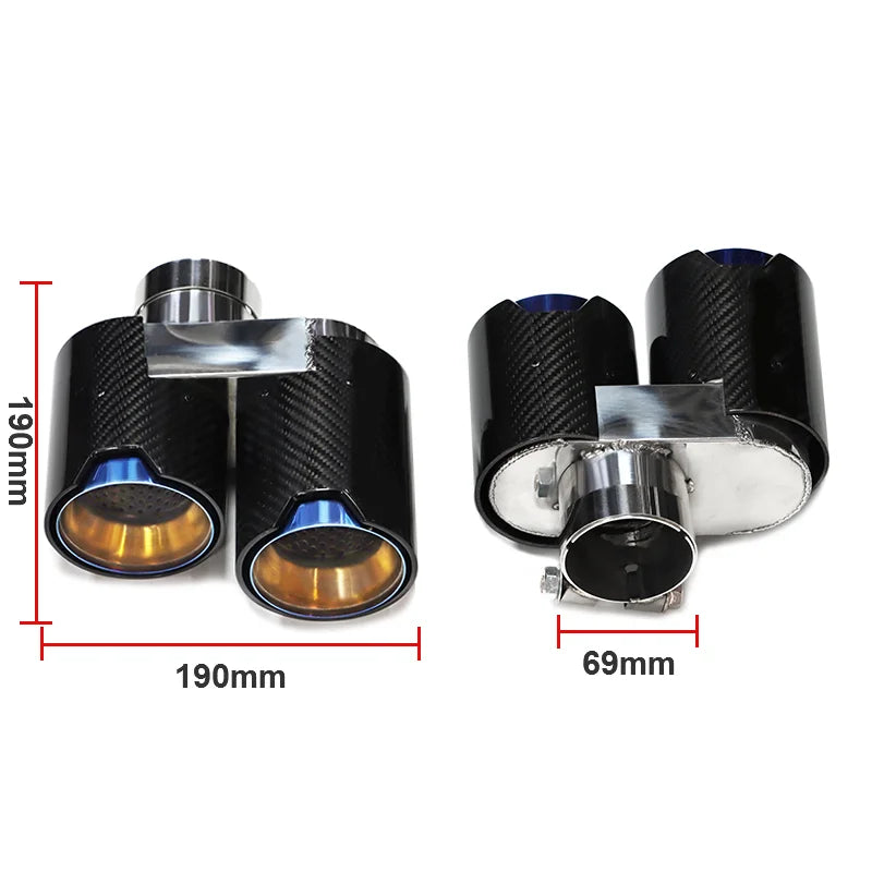 Embout de Silencieux en Fibre de Carbone  véritable pour BMW