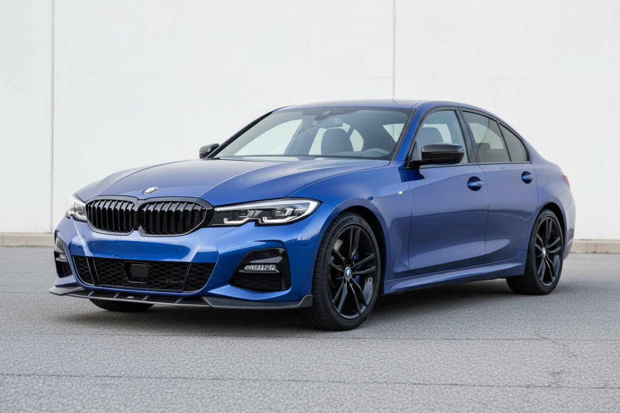 Lame avant en fibre de carbone pour bmw